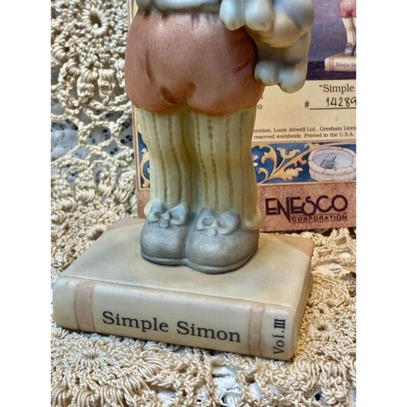 1992 Enesco Simple Simon Once Upon A Fairy Tale Porcelain Figurine Limited Editi - Picture 4 of 10